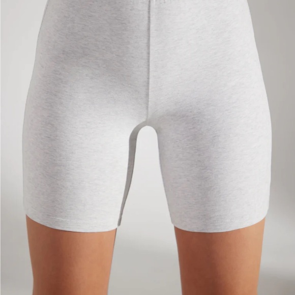 2/30$ BIKER SHORTS IN HEATHER GREY - Picture 4 of 4